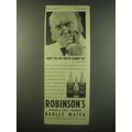 1940 Robinson's Barley Water Ad - Don't tell me...