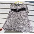 Womens Maurices Animal and Lace Sheer Top Sz 2 ...