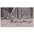 Egyptian Lizard in WW2 1943 Real Photo Postcard