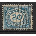 NETHERLANDS 1921 NEW DAILY STAMP 20c BLUE SG 24...