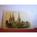 LICHFIELD CATHEDRAL Staffordshire used antique ...