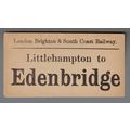 LONDON BRIGHTON & SOUTH COAST RAILWAY LUGGAGE L...