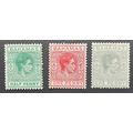 Bahamas: 1938-52 3 values SG149/150a MH