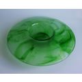 Art Deco Davidson Green Cloud Glass Bowl / Vase...