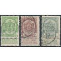 Coat of Arms - Belgium 1907 - F H - MiNr 78/80