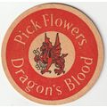 BEER MAT - FLOWERS BREWERY - DRAGONS BLOOD - (C...