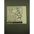 1961 Squibb Vionate for Pets Ad - I don't usual...