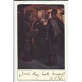 1539 AT THE COFFEE STALL Tuck Oilette Postcard