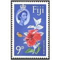 Fiji 1963 SG315 9d Scarlet, Green, Yellow & Ult...