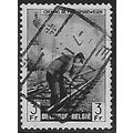Belgium Epm Mi 264: 3 Fr. greenish grey Railway...