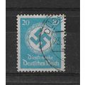 Germany.TheThirdReich.O534 20pf Blue.Fine Used....