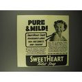 1940 SweetHeart Soap Ad - Pure & Mild