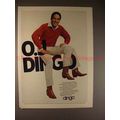 1981 Dingo Boots Boot Ad w/ OJ Simpson, NICE!!