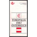 Pamphlet Europalia 1987 2 Stamps Osterreich Box...