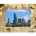 Austin Texas Laser Engraved Wood Picture Frame ...