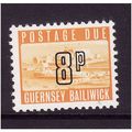 GUERNSEY 1975 SG D 15 8p YELLOW ORANGE POSTAGE ...