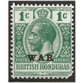British Honduras 1917 SG116 1c Blue-Green WAR M...