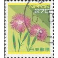 JAPAN, FLOWER, Wild dianthus, green & yellow 19...