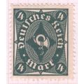 Germany 1922 - 4m green & light green - Posthor...