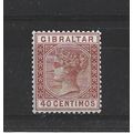 Gibraltar.SG27 40c Orange-Brown.Mounted Mint.Apr24