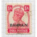 BAHRAIN 1942 KG6 INDIA OVERPRINTED ONE ANNA SG4...