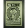 1902 Lifebuoy Soap Ad - Lifebuoy Cleanses Disin...