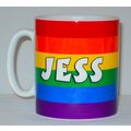 Rainbow LGBT Flag Mug PERSONALISED Any Name Les...