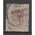 NEW ZEALAND 1882 6d BROWN 191 FINE USED #2
