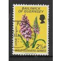 GUERNSEY 1972 WILD FLOWERS 2 1/2p HEATH SPOTTED...