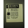 1960 Meier's Sparkling Catawba Non-Alcoholic Ch...