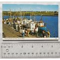 old postcard Herring Boats at Peel, Isle of Man