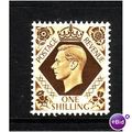GREAT BRITAIN 1937 GEORGE VI SG 475 1s BISTRE B...