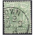 1902 SG218 1/2d Yellow-Green Fine Used..