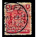 RHODESIA 1908 1d ROSE SG77 FINE USED