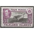 Falkland Island 1949 SG154 4d Black & Purple Mo...