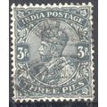 India 1911 - SG 201 - KGV 3p grey - used 12