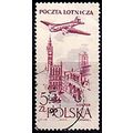 Poland 1958 Aeroplane 5zl Used Stamp