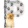 I Love My Pomeranian Fridge Magnet
