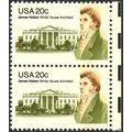1936, RARE BROWN COLOR SHIFT ERROR PAIR 20¢ JAM...