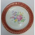 Royal Rajah Maroon 22k Gold Crown China Co Rose...