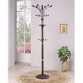 Wood and Metal Coat Rack Hat Stand with Hooks o...