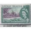 Cayman Islands 1954 ½d purple & green Coconut G...