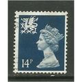 Wales GB 1988 14p Deep Blue Machin SG W40.(J302
