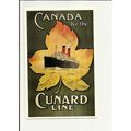 A Marine Art Postcard 1-23/4 CUNARD LINE CANADA