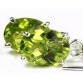 Peridot, 925 Sterling Silver Threader Earrings,...