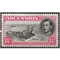 Ascension Island 1949 SG40d 1 1/2d Black & Rose...