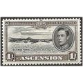 Ascension Island 1944 SG44a 1/- Black & Sepia P...