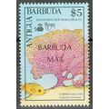 ZAYIX Barbuda 1111 MNH Sea Fan Fish from Souven...