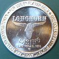 Longhorn. $1 Casino Token. Las Vegas, NV. J69.