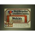 1989 Welch's Cranberry Juice Cocktail Ad - Meet...